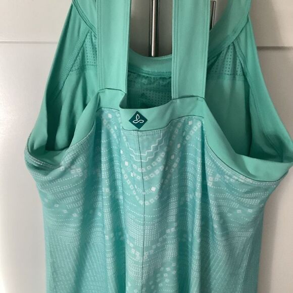 prAna Succulent Green Synergy Cantonese Dress Sz XL - Picture 7 of 12